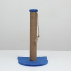 Когтеточка-столбик "Котик", 30 х 30 х 50 см, синяя - Фото 2