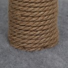 Столбик-когтеточка с лежаком, 35 х 35 х 55 см, серый - фото 9369898