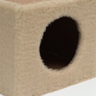 Домик для животных, с когтеточкой и полкой, джут, 32×32×64, бежевый - Фото 7