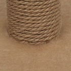 Домик для животных, с когтеточкой и полкой, джут, 32×32×64, бежевый - Фото 8