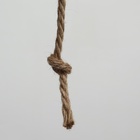 Домик для кошек с когтеточкой круглый, джут, 35×35×64 см, серый - Фото 5