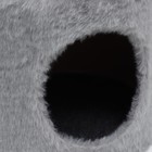 Домик для кошек с когтеточкой круглый, джут, 35 х 35 х 64 см, серый - Фото 7