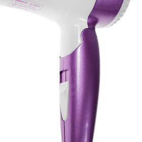 

Фен Sakura SA-4039V, 1400 Вт, 1 скорость, 2 температурных режима, бело-фиолетовый