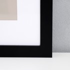 Фоторамка МДФ "Ellis" 40х50 см с паспарту, чёрный (пластиковый экран) - Фото 2