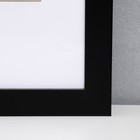 Фоторамка МДФ "Ellis" 60х90 см с паспарту, чёрный (пластиковый экран) - Фото 2