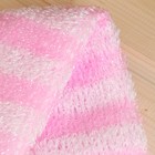 Мочалка банная с ручками "Стандарт" бело-розовая (36 см без ручек), с поролоном, Добропаровъ - фото 6805795