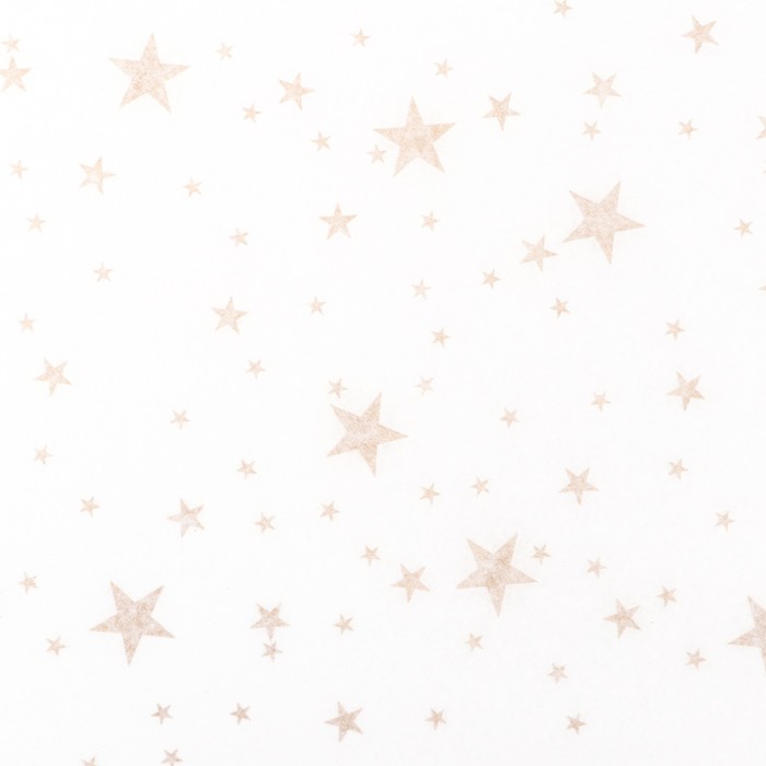 Бумага силиконизированная «Звёзды», золотые 0,38 х 5 м - фото 1882602173
