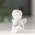 Сувенир полистоун "Ангелок милашка" в венке из роз, МИКС, 3х2х2 см - Фото 3