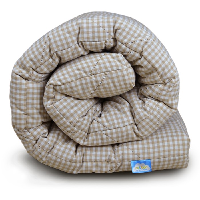 Матрас ватный «Ультра беж», 65×140 см, высота 6 см, чехол тик - Фото 1