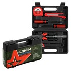 Набор инструментов в кейсе ЛОМ «23 ФЕВРАЛЯ», в подарочной упаковке, 7 предметов - Фото 1