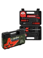 Набор инструментов в кейсе ЛОМ «23 ФЕВРАЛЯ», в подарочной упаковке, 7 предметов - Фото 3