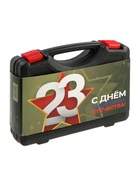 Набор инструментов в кейсе ТУНДРА «23 ФЕВРАЛЯ», в подарочной упаковке, 7 предметов - Фото 6