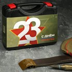 Набор инструментов в кейсе ТУНДРА "23 ФЕВРАЛЯ", в подарочной упаковке, 11 предметов - фото 3425778