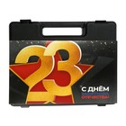 Набор инструментов в кейсе ТУНДРА «23 ФЕВРАЛЯ», в подарочной упаковке, 31 предмет - Фото 3
