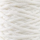 Шнур для вязания 100% полиэфир 3мм 100м/200±20гр (01-белый) - фото 9851483