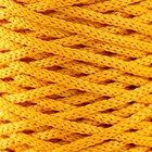 Шнур для вязания 100% полиэфир 3мм 100м/200±20гр (08-желтый) - Фото 3