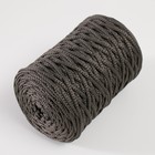 Шнур для вязания 100% полиэфир 3мм 100м/200±20гр (12-темно-серый) - фото 6805913