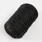 Шнур для вязания 100% полиэфир 3мм 100м/200±20гр (13-черный) - фото 6805917