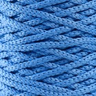 Шнур для вязания 100% полиэфир 3мм 100м/200±20гр (19-голубой) - Фото 3