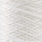 Шнур для вязания 100% полиэфир 1мм 200м/75±10гр (01-белый) - Фото 3