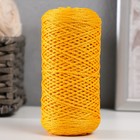 Шнур для вязания 100% полиэфир 1мм 200м/75±10гр (08-желтый) - фото 319259664