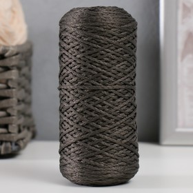 Шнур для вязания 100% полиэфир 1мм 200м/75±10гр (12-темно-серый) Ош