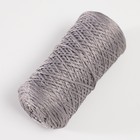 Шнур для вязания 100% полиэфир 1мм 200м/75±10гр (15-серый) - фото 9851529