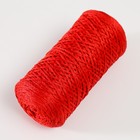 Шнур для вязания 100% полиэфир 1мм 200м/75±10гр (27-красный) - фото 6806042