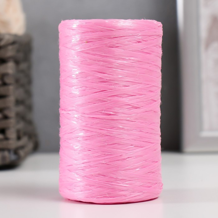 Пряжа для ручного вязания 100% полипропилен 200м/50гр. (07-матовый розовый) - Фото 1