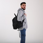 Рюкзак на молнии, наружный карман, цвет чёрный - Фото 9