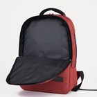 Рюкзак на молнии, наружный карман, цвет красный - Фото 6