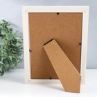 Фоторамка пластик 13х18 см "Чёрточки" белая 20,1х15,4 см - фото 24533890