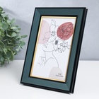 Фоторамка пластик 10х15 см "Дуб синий" внутренняя золотая обводка 18,5х13,5 см - фото 26317306 Фоторамка пластик 10х15 см "Дуб синий" внутренняя золотая обводка 18,5х13,5 см - фото 26317306