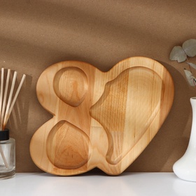 Менажница «Бесконечная любовь», набор шпажек, дерево береза