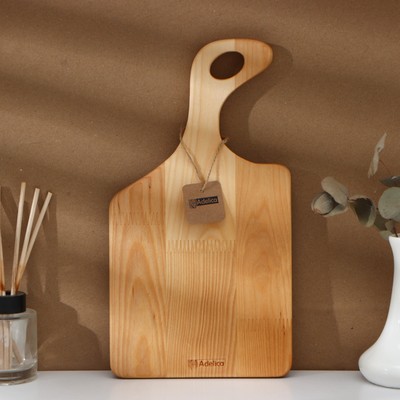Доска разделочная деревянная Adelica, 34(±1 см)×18×1.8 см, берёза, в подарочной коробке
