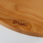 Доска разделочная деревянная Adelica «Овальная», 28×18×1.8 см, пропитана минеральным маслом, берёза - Фото 4