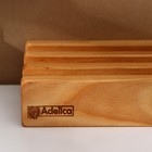 Набор разделочных досок на подставке Adelica, 3 шт: 30×24, 22,5×18, 19×15 см, пропитаны минеральным маслом, берёза - Фото 11