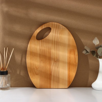 Набор деревянных разделочных досок на подставке Adelica, 3 шт: 30×24, 22,5×18, 19×15 см, пропитаны минеральным маслом, берёза