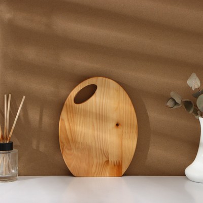 Набор деревянных разделочных досок на подставке Adelica, 3 шт: 30×24, 22,5×18, 19×15 см, пропитаны минеральным маслом, берёза