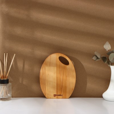 Набор деревянных разделочных досок на подставке Adelica, 3 шт: 30×24, 22,5×18, 19×15 см, пропитаны минеральным маслом, берёза