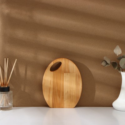 Набор деревянных разделочных досок на подставке Adelica, 3 шт: 30×24, 22,5×18, 19×15 см, пропитаны минеральным маслом, берёза