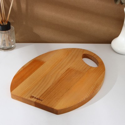 Набор деревянных разделочных досок на подставке Adelica, 3 шт: 30×24, 22,5×18, 19×15 см, пропитаны минеральным маслом, берёза