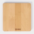 Тарелка деревянная Adelica «Классика», 19×19×1.8 см, пропитана минеральным маслом, берёза - фото 23549897