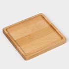 Тарелка деревянная Adelica «Классика», 19×19×1.8 см, пропитана минеральным маслом, берёза - фото 23549898