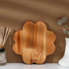 Менажница авторская Adelica «Сердце», 4 секции, 22×22×1.8 см, дерево берёза, пропитана минеральным маслом, коричневая - Фото 2