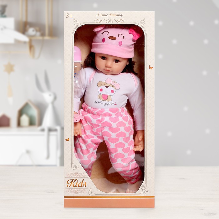 Пупс мягконабивной «Мой малыш» с аксессуарами 60264