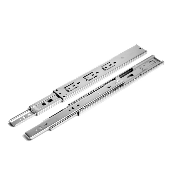 Шариковые направляющие ТУНДРА, с доводчиком 4510, L=300 мм H=45 мм 2 шт.