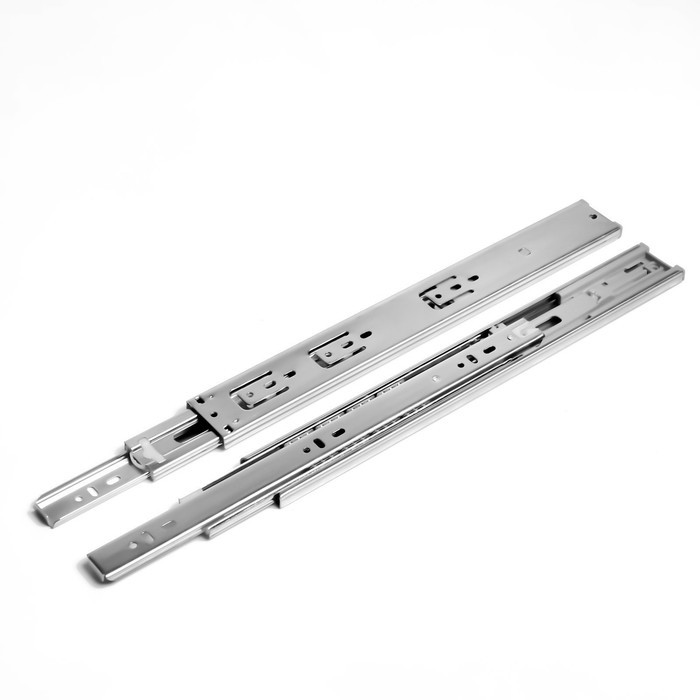 Шариковые направляющие ТУНДРА, с доводчиком 4510, L=350 мм H=45 мм 2 шт.