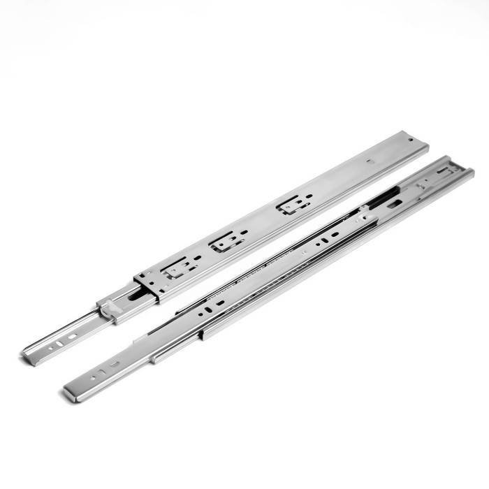 Шариковые направляющие ТУНДРА, с доводчиком 4510, L=400 мм H=45 мм 2 шт.