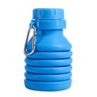 Бутылка для воды складная, 450 мл, 7 х 21.3 см, силиконовая - фото 4371210